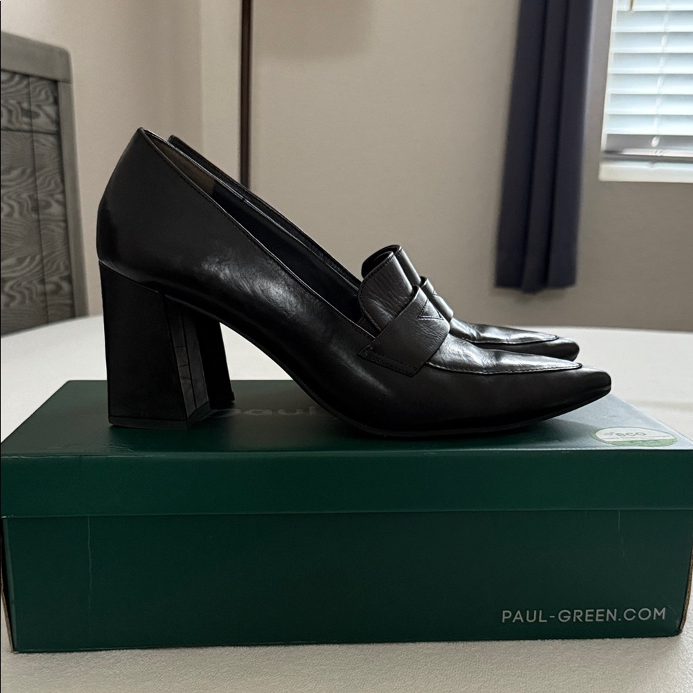 Paul Green Black Booties SAX Women's Heels sz 10